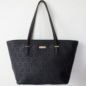 Kate Spade Cedar Street Perforated Black Tote PXRU